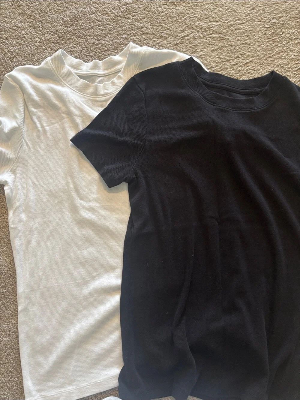 Banana republic black and white tees